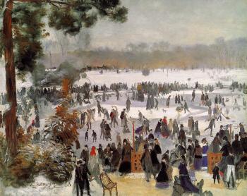 皮埃爾 奧古斯特 雷諾阿 Skaters in the Bois de Boulogne